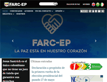 Tablet Screenshot of farc-ep.co